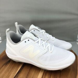 New Balance 3000 v6 Metal Baseball Cleats‎ Mens 16 D White Performance Comfort